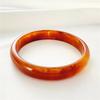 Marmor Mehrfarbiges Armband Damen Retro Rund Halbtransparent Acryl Persönlichkeit Boudoir Imitation Jade Armreif Mode Schmuck