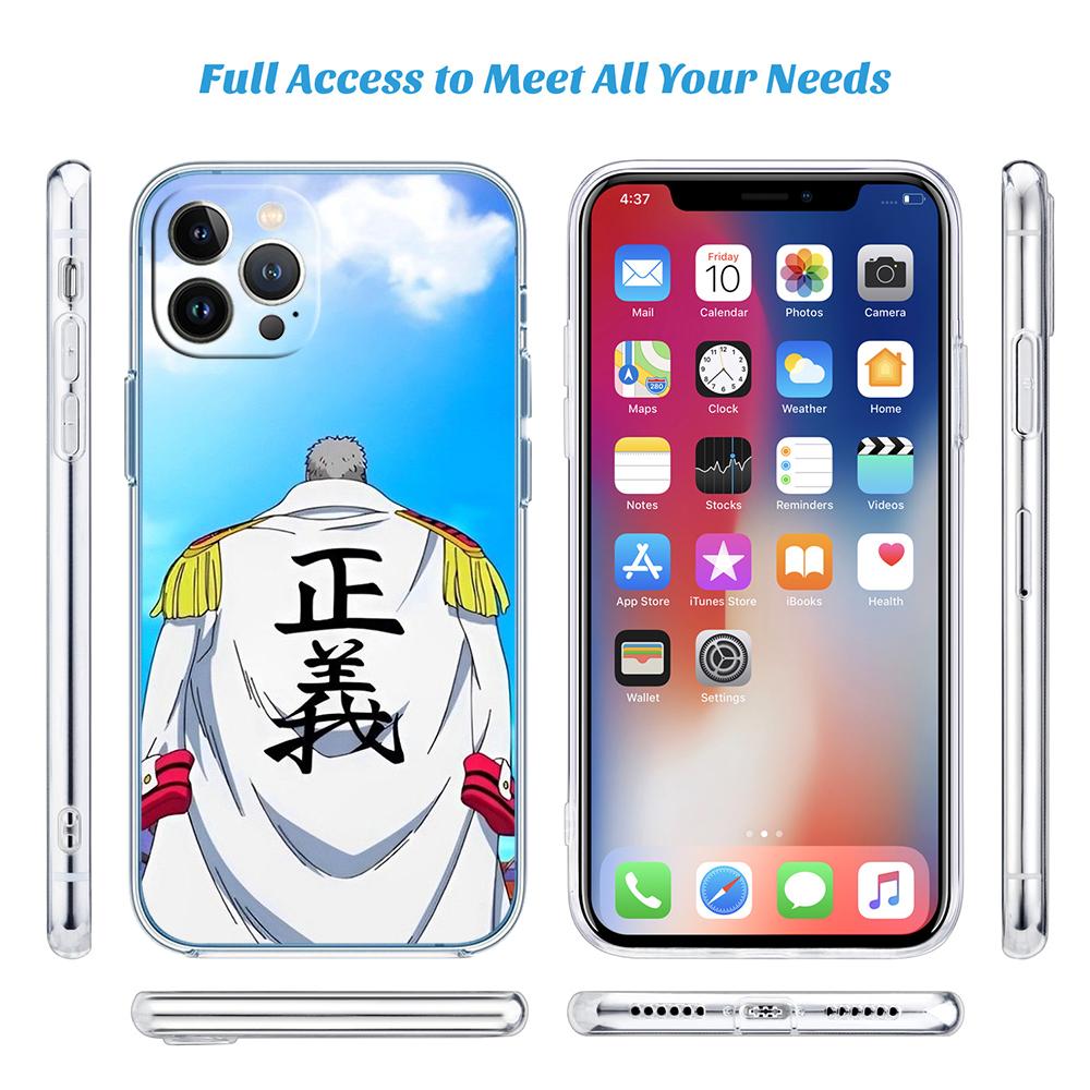 One Piece Cartoon Soft Shell Transparent Phone Case for Samsung Galaxy A04 A04S A14 A23 A34 A54 M23 M33 M52 M53
