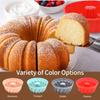 1-12PCS Silicone Cake Pan Nonstick Silicone Cake Molds Baking Cake for Jello Gelatin Cake Brownie and Bread Withstand Temperature from -40℉ to 446℉