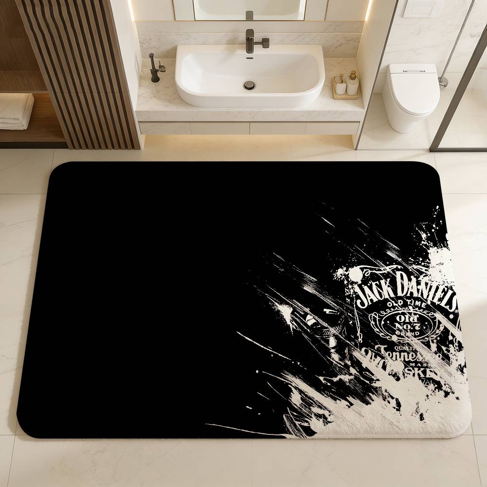 J-Jack D-Daniels LOGO Vloerkleed Scandinavische Stijl Huis Deurmat Badkamer-Toilet Matten Slaapkamer Hotel Decor Mat