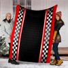 Racing Theme Printed Blanket - Perfect for Couch, Bed, Travel & Outdoor Use | Machine Washable, Cozy & Durable.