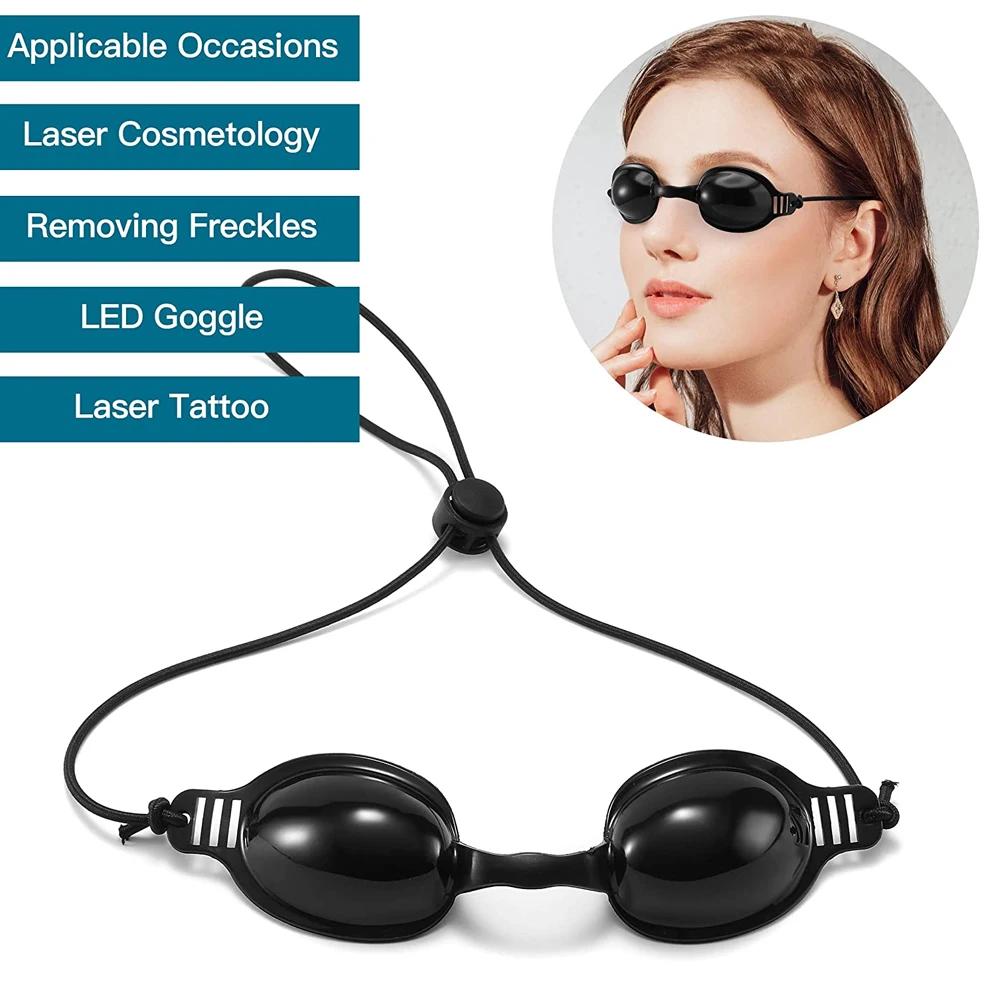 Nové nastavitelné ochranné brýle s plným stínováním a páskou na oko, ochranné brýle proti laserovému světlu pro pacienta v klinice Photon Beauty Clinic