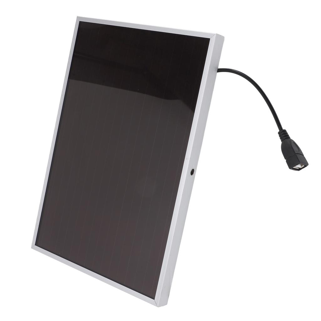 20W 12V Solar Panel Aluminum Frame Amorphous Silicon Panel High Temperature Resistant Fireproof USB