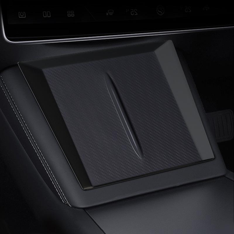 For Tesla Model Y/3  Highland Wireless Charging Silicone Pad Model3 Center Control Storage Box Armrest Box Bottom Non-slip Mat