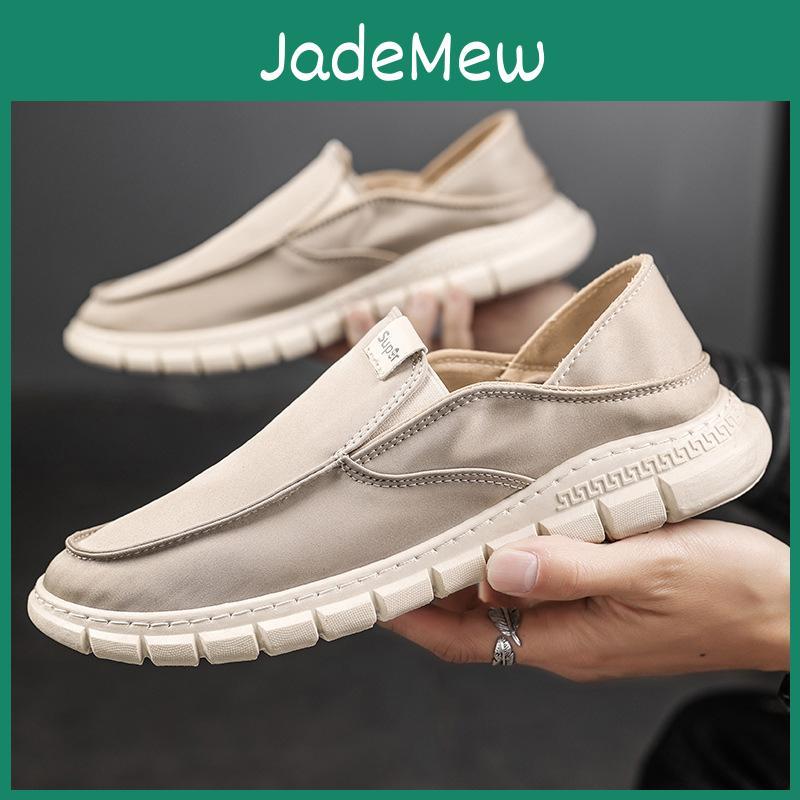 Male Comfortable Slip Shoes Mens On Canvas Shoes Men Breathable Office Business Work Casual Shoes Male Lazy Shoes