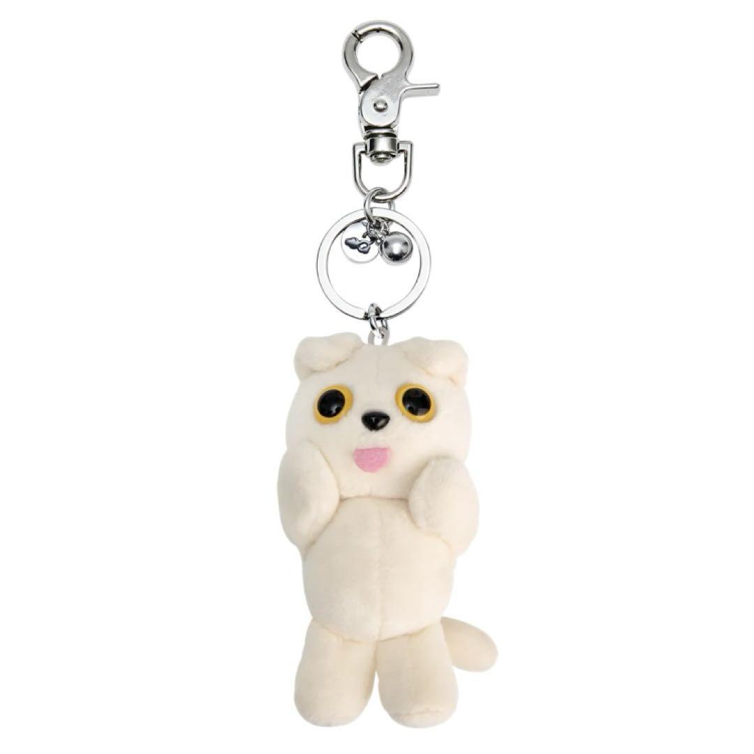 

[USED] Official COMFORT MUNK Keychain, Ivory, worn by BTS V