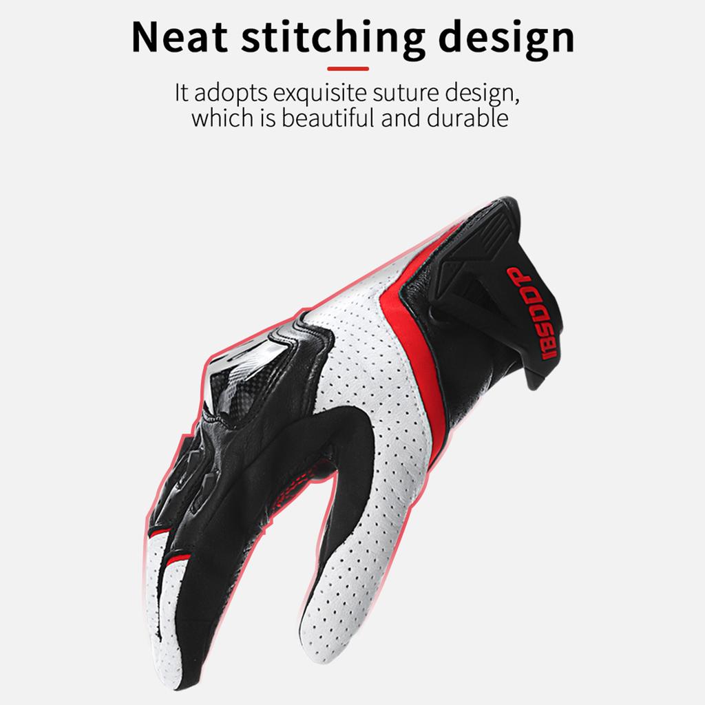 BSDDP Motorcycle Gloves for Men Women Touchscreen Motocross Dirt Bike Riding Gloves All Finger with