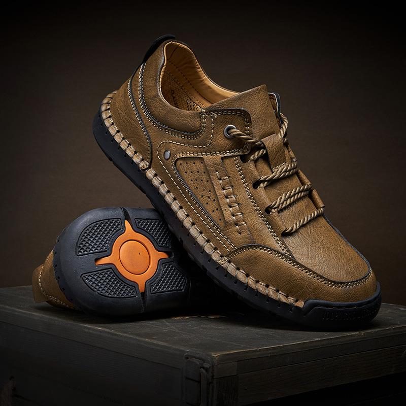 

Мужская повседневная обувь ручной работы с низким берцем 46 хаки