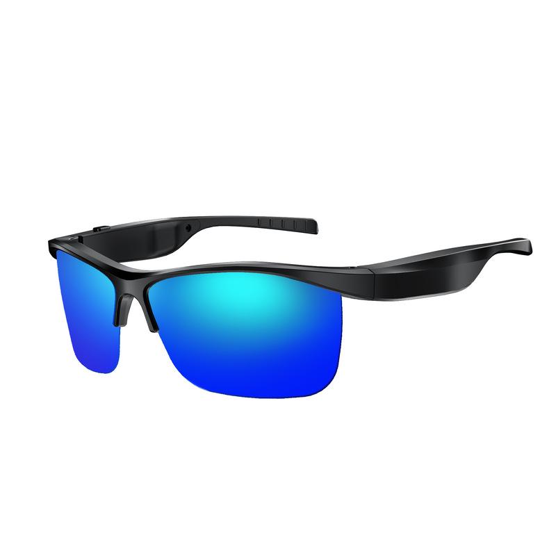 Smart Bluetooth Sunglasses 02Pro: AI Translation, Music & Call Features, V6.0 Black