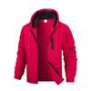 Men's Solid Color Zipper Sweatshirt Men's Sports Large Size Casual Sweatshirt Jacket