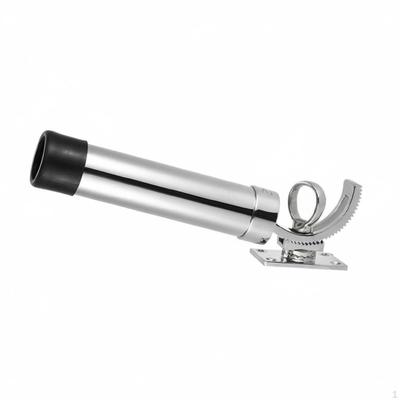 Single Tube Fishing Rod Rack Stainless Steel Boat Removable Design
