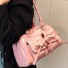 Korean Lazy Style Shoulder Bag Women'S Ins Tide Solid Color Niche Design Explosion Simple And Versatile Commuting Texture