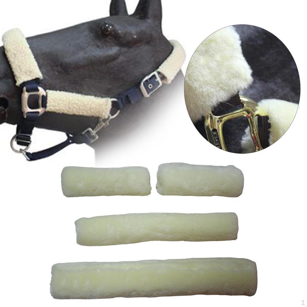 4 Pieces Horses Halter Covers Horse Gear Versatile Wraps Comfort