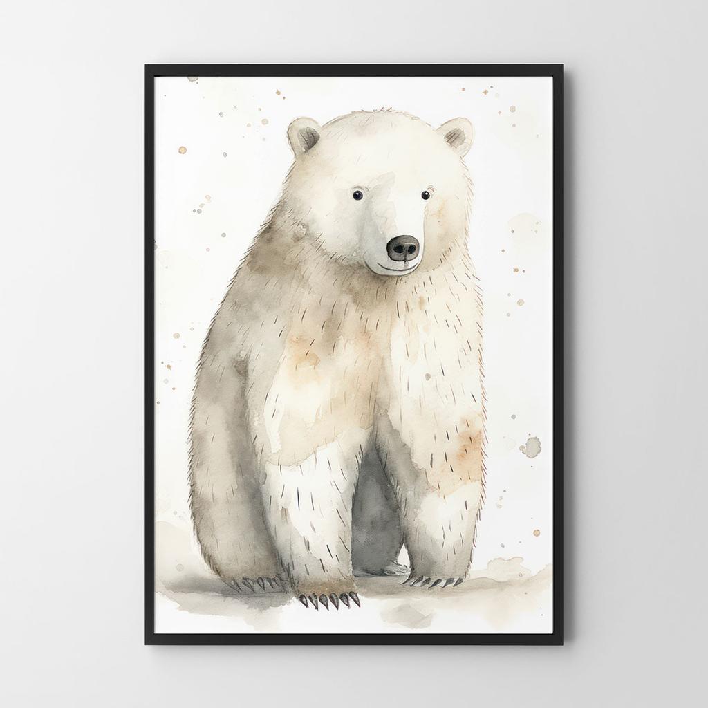 Plakat niedźwiadek polarny plakat dla dziecka