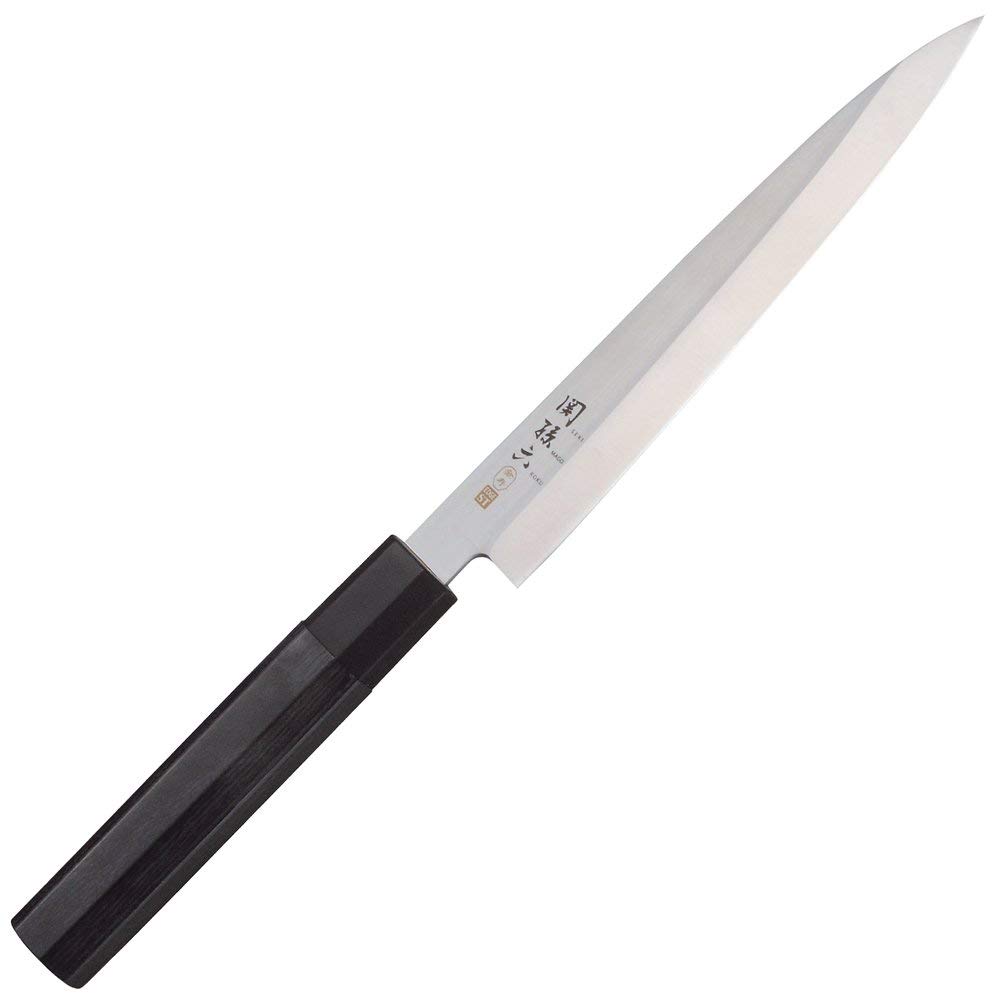 Kai Seki Magoroku Kinju ST Japanese Knife Set Deba Sashimi and (105mm, Knife, 150mm, Knife, 180mm, Sharpener, Dishcloth) AK-1100, AK-1101, AK-1104,
