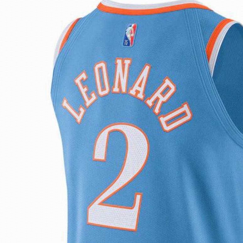 Nike NBA Retro Basketball Vest AU Player Edition - Clippers Leonard No. 2 Men Tops Blue DB3634-462