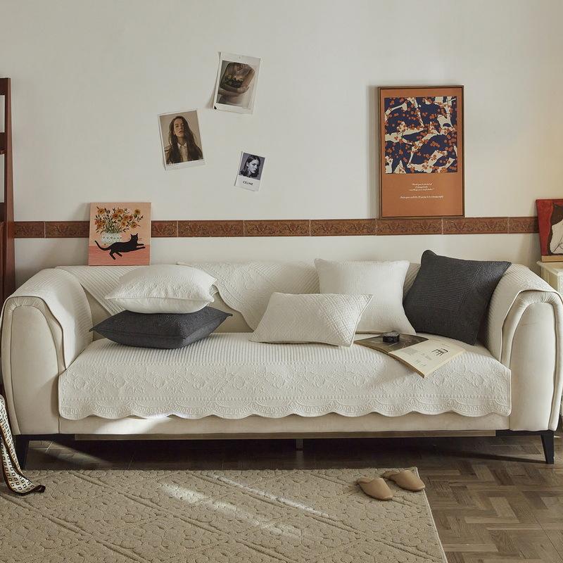 

Cotton Sofa Cushion Universal In All Seasons, Simple Modern Non-Slip Sofa Seat Cushion Fabric, Pure Cotton Sofa Cover Towel Cover Cloth 70*70cm