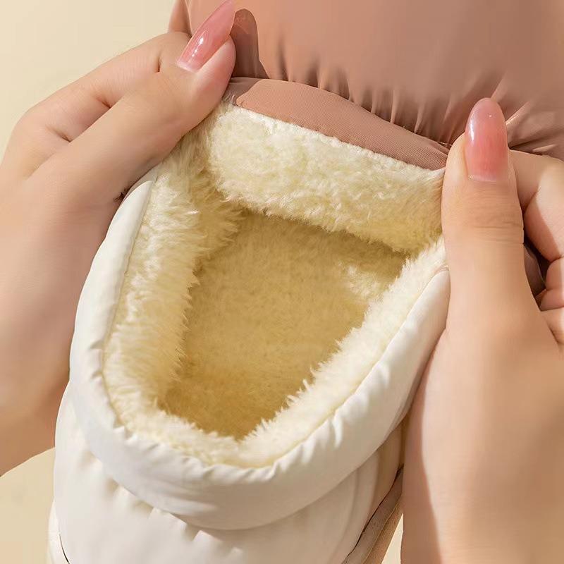 Down Cotton Slippers Women's Autumn and Winter Bags Heel Non-slip Indoor Home Home Home Thickened Warm Couple Outer Cotton Shoes Men