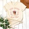 Iced Coffee Social Club Bella Canvas T Shirt Vintage Slightly Breathable Stylish Stretched Comfortable Streetwear Soft