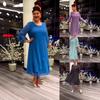 New Fashionable Casual Large-size Women's Clothing Loose and Thin Foreign Dress