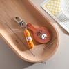Stylish Original Bread Buckle Keychain Unique Creative Designs Sturdy Alloy Resin Materials for Backpack Decoration