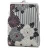 Noren Goshuincho for 2 Books Item Flower 22 X Depth Made In Square Clasp Seal Case Case/Bag (Precious Case/Retro - Black) 14cm, 2.5cm / Japan,