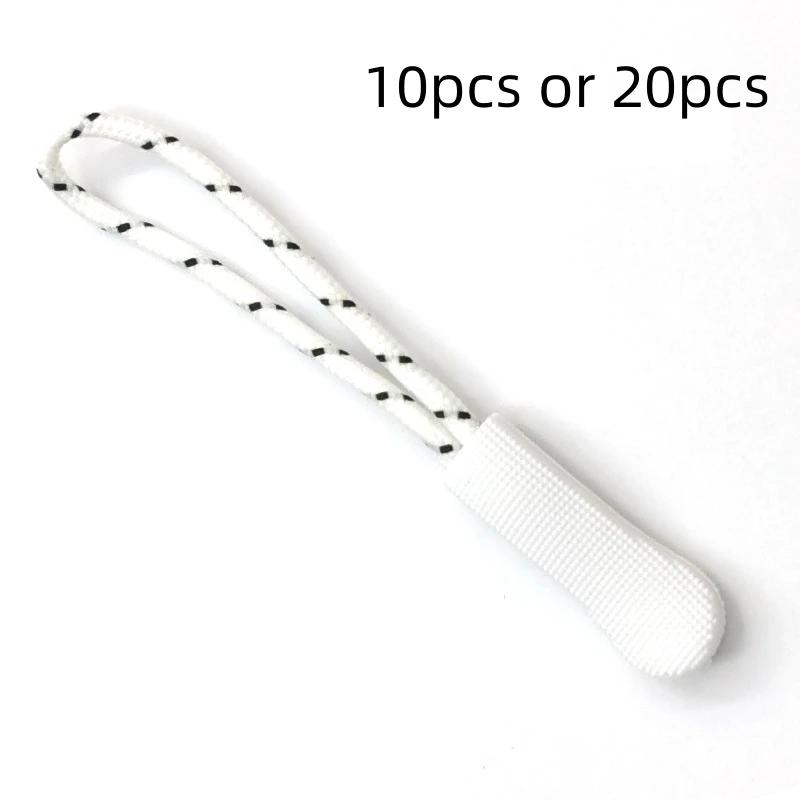 10/20 Stück Reißverschlussanhänger Ziehtab Ende Passend Seilanhänger Ersatzclip Gebrochene Schnalle Fixierer Reißverschlusskordel Lasche Reisetasche Koffer Zelt Rucksack