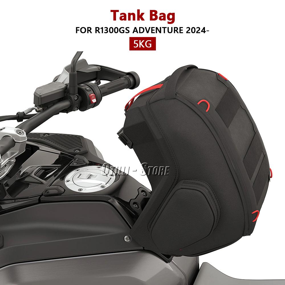 Motorcycle 12L Tank Bag Luggage Waterproof Backpack Quick Lock Kit Black For BMW R1300GS ADV R 1300 GS Adventure 2024 2025