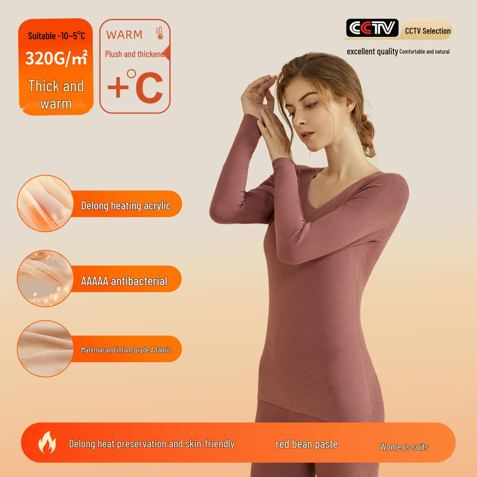 

Бархатный теплый комплект нижнего белья: Утепленная, улучшающая кожу осенняя одежда для мужчин и женщин M