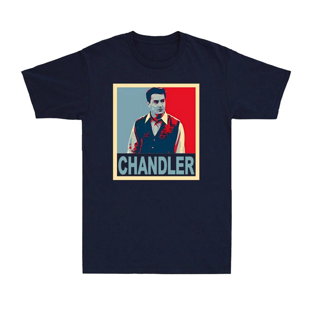 Chandler Bing Friends Comedy TV Series Vintage Men s Cotton T-Shirt Short Sleeve 4XL