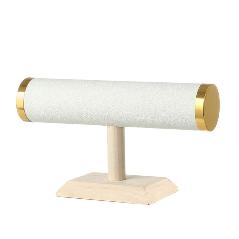 Elegant Sturdy Wood Jewelry Display Stand Accessory for Bracelets and Necklaces With Soft Lint Lining Stylish Designs