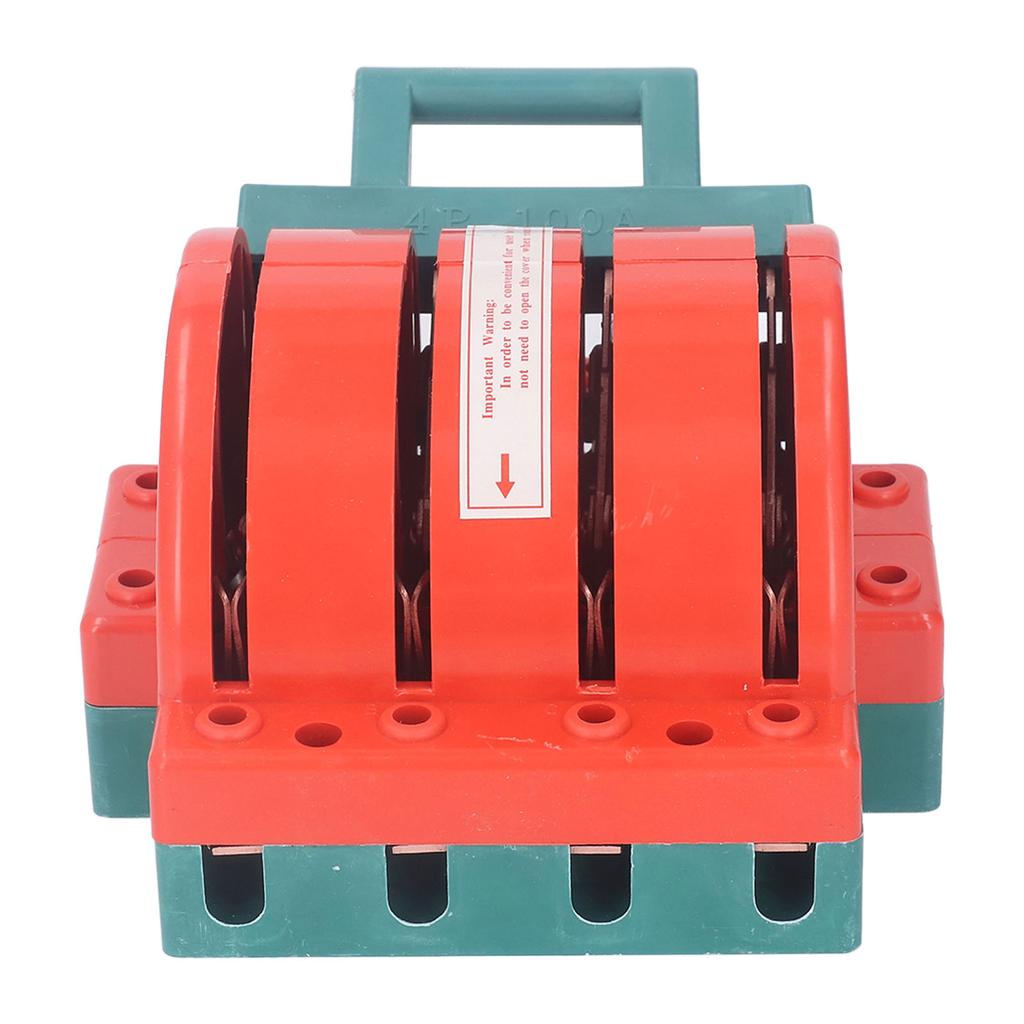 DPDT Power Isolation Switch 4P AC380V 100A Double Pole Double Throw Electrical Disconnect Knife Swit
