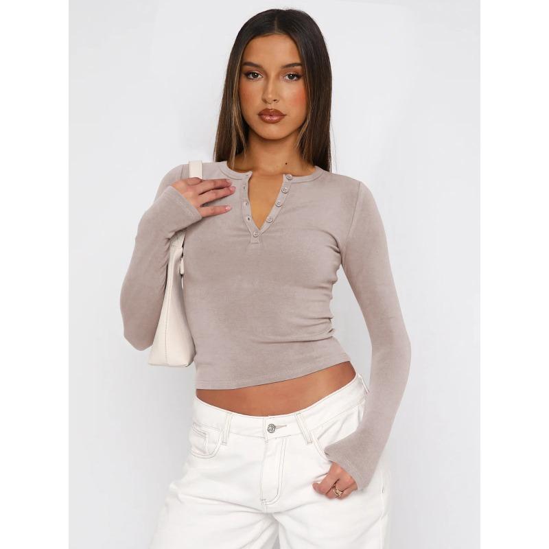 

Осень Новая блузка Spice Girls с длинным рукавом и пуговицами 2XL розовый/серый