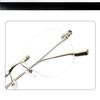 Anti Blue Light Women Frameless Glasses Men Photochromic Retro Frameless Computer Vintage Polygon Eyewear