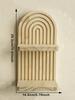 1pc Wall Mounted Shelves 2-tier Wooden Arch Decorative Shelf Plant Display Stand Home Decor Storage Rack for Living Room Bedroom