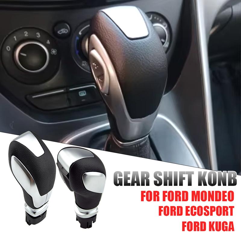 Fit For Ford Focus Kuga Mondeo Ecosport Fiesta 2013-2018 Car Automatic Gear Stick Shift KnobShifter Lever Head Black Silver