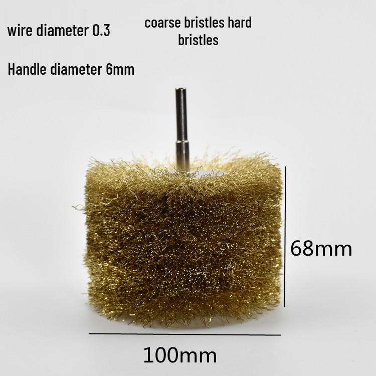 Electric Steel Wire Brush with Handle - Rust Removal, Polishing, and Cleaning.