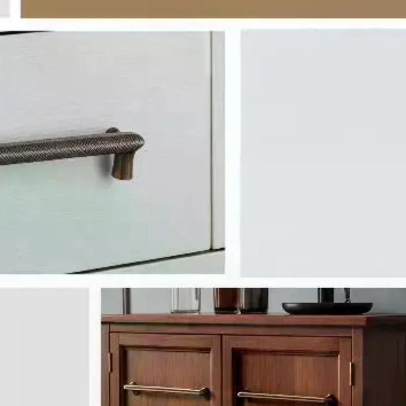 Antique Brass Cabinet Handles Solid Zinc Alloy Vintage Drawer Pulls Rustic Kitchen Cupboard Knobs Furniture Hardware