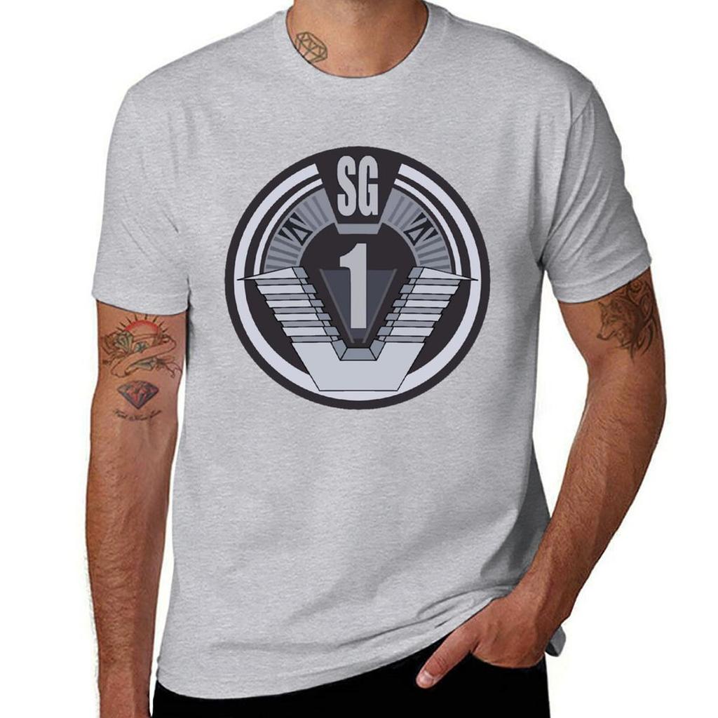 Stargate Sg Badge T-Shirt Luxury T-shirt Graphic Tee Shirt T-shirts Oversize Clothing for Men