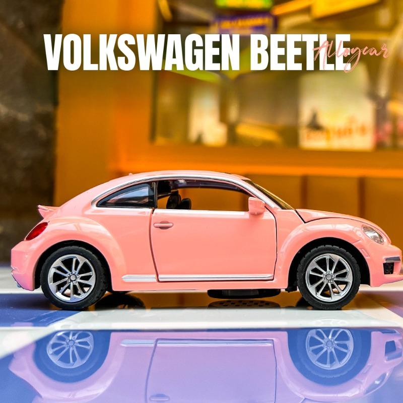 W221:32 Volkswagen Beetle GSR Alloy Super Car Model with Sound Light Children Boy Toy Vehicle Home Decoration Gift Home Decor