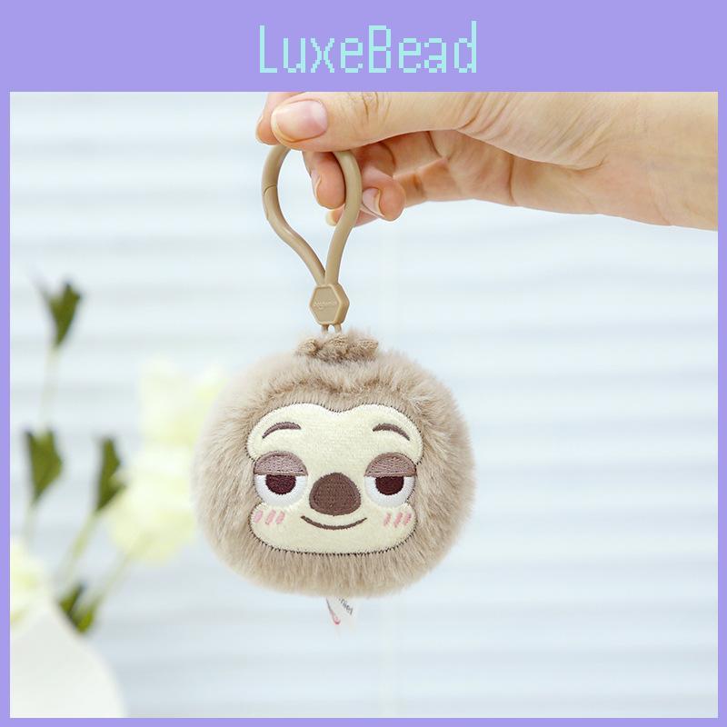 Entzückender Zootopia Faultier Plüschschlüsselanhänger Süßes Stressabbau-Accessoire für Taschen und Rucksäcke