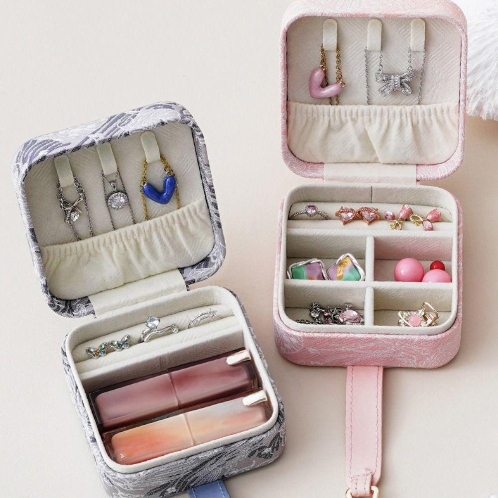 Flower Jewelry Packing Box Large Capacity Jewelry Display Box Retro Jewelry Storage Case  Outdoors