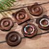 Black Walnut Solid Wood Jewelry Display Plate DIY Beading Tool Jewelry Design Plate