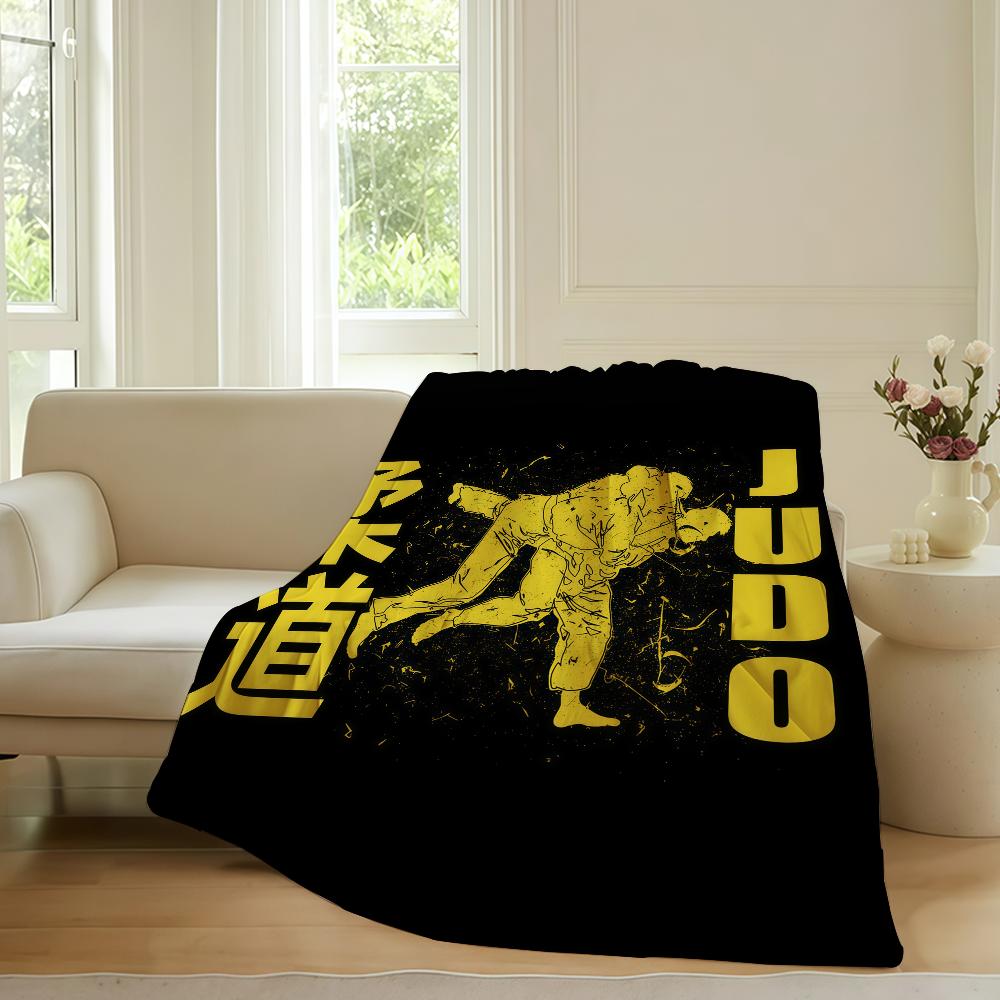 Fashion print Judo Blanket For Sofa Office Bed Plane Travel Sleep Read Relax Camping Soft And Warm