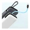 Powerbank 20000mAh USB-A USB-C with built-in USB-C cable 55W - white