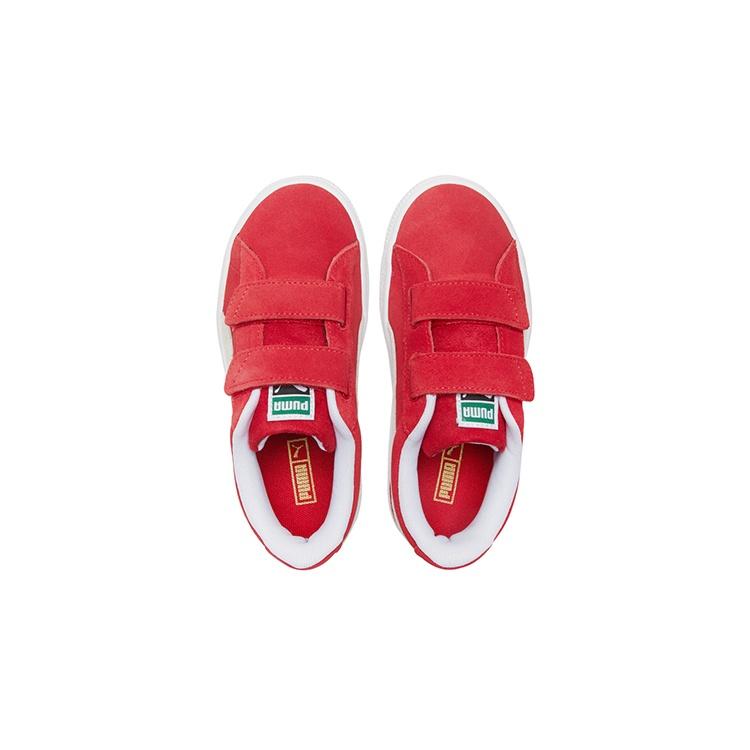 PUMA Suede Classic Xxi (Middle Kids) Casual Shoes White/Red Kids' 380563-02