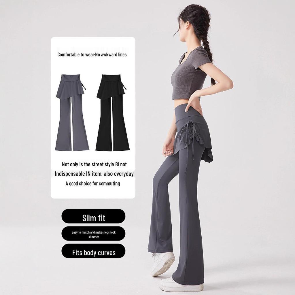 Women's High-Waisted Slimming Yoga Flare Pants with Hip-Lifting Design