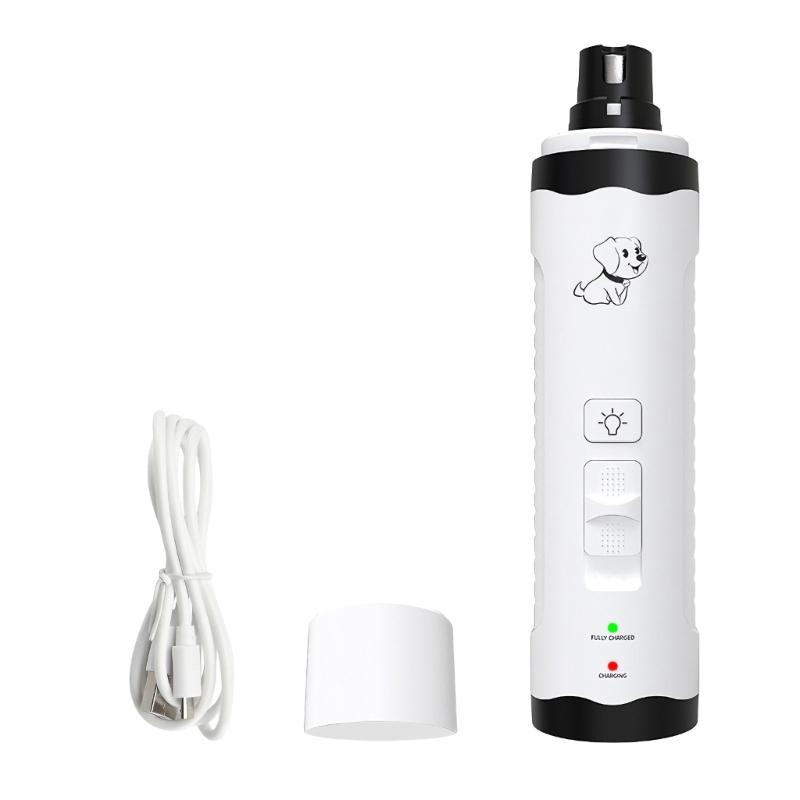 Quiet Rechargeable Dog Cats Nail Trimmer With Low Noise Motor And 2 Speed For Grooming 1