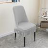 Thickened Jacquard Polar Fleece Chair Cover: Elastic, Anti-fouling, for Home, Hotel, or Restaurant Chairs and Stools