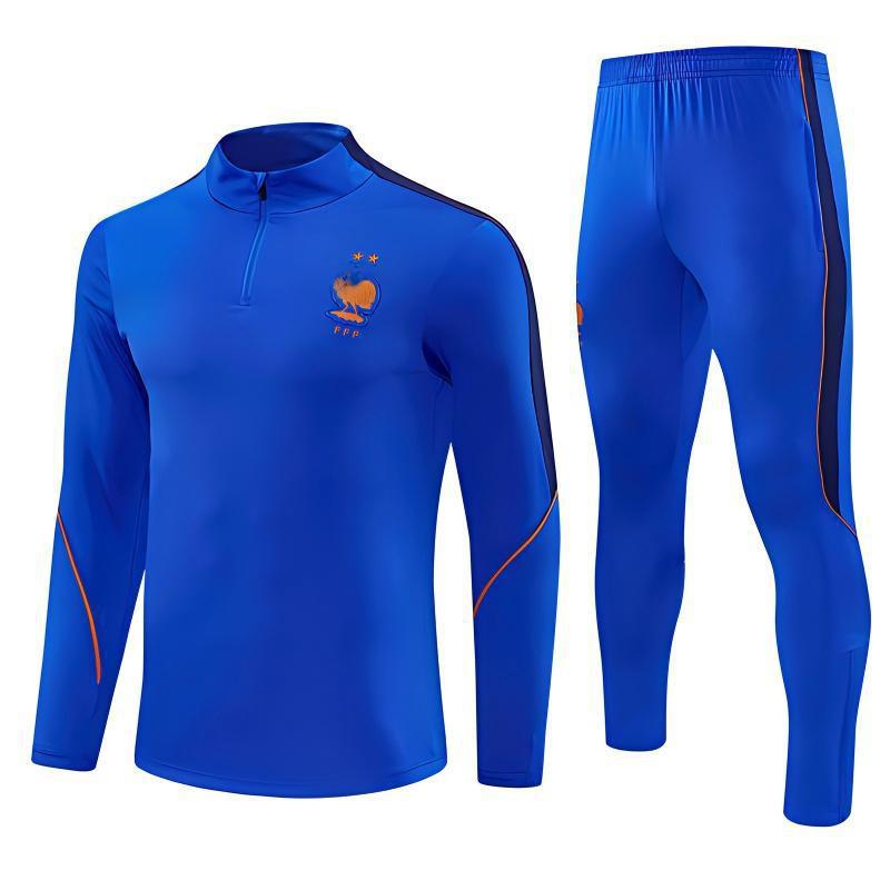 France National Team Long Sleeve Soccer Training Jerseys Kids Adults Sports Cycling